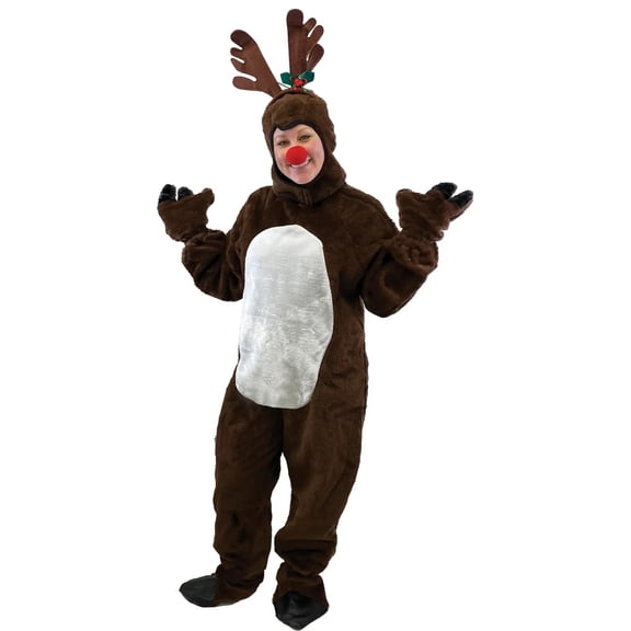 Halco Adult Reindeer Suit with Hood Costume - Size X Large