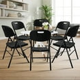 thumbnail image 5 of aoole 6 Pack Folding Chair, 700 lb Weight Capacity,Indoor/Outdoor Heavy Duty Foldable Chairs for Restaurants, Kitchens, Picnics, Races, Parties & Weddings. (6, Black), 5 of 6