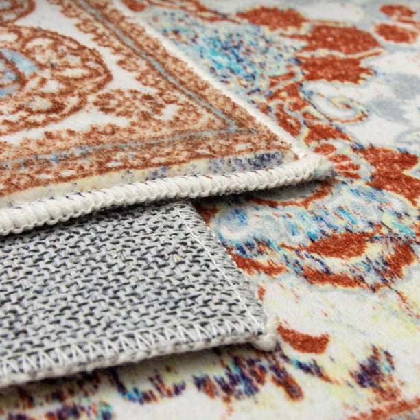 Tapis De Couloir Bohème Tribal - Lavable - En Fausse Laine