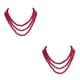 thumbnail image 1 of sweethay Collar de perlas, joyería estética ajustable, accesorios personalizados para mujer, decoraciones de boda, collares en capas para Rojo 2Conjunto, 1 of 6