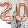 thumbnail image 4 of Rose Gold 20th Birthday Decoration Set, 4 of 5