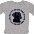 thumbnail image 4 of Inktastic Labrador Retriever Black Lab Boys or Girls Long Sleeve Baby Bodysuit, 4 of 5