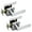 Chrome, variant on Crown Door Lever Chrome Passage Door Handle 2 Pack by Villar Home Designs