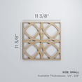 thumbnail image 3 of Ekena Millwork 11 3/8"W x 11 3/8"H x 3/8"T Small Fleetwood Decorative Fretwork Wood Wall Panels, Cherry, 3 of 3