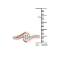 thumbnail image 4 of 1/4 Carat T.W. Diamond Bypass Flower 10kt Rose Gold Fashion Ring, 4 of 5