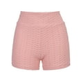 thumbnail image 2 of Gibobby Shorts Deportivo Pantalones cortos de yoga de color liso para mujerVestirsePiscinas(Rosa, L), 2 of 5