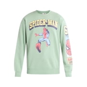 Marvel Spider-Man Mens Graphic Print Sweatshirt with Long Sleeves, Sizes S-2XL