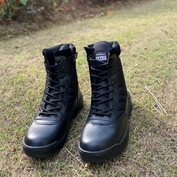 LADIES MILITARY TACTICAL BOOTS DESERT COMBAT OUTDOOR ZIP ARMY PATROL HIKING SHOE | UK