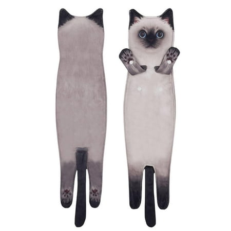 

Fovolat Soft Cat Hand Towels Cute Bathroom & Kitchen Absorbent Animal Face Towels for Home Durable & Comfortable Absorbent Towels for Women Men Housewarming Gifts graceful