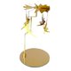thumbnail image 5 of Portavelas giratorio de metal Candelero Portavelas de té Bandeja decorativa para velas hada Gloria Portavelas giratorio, 5 of 9