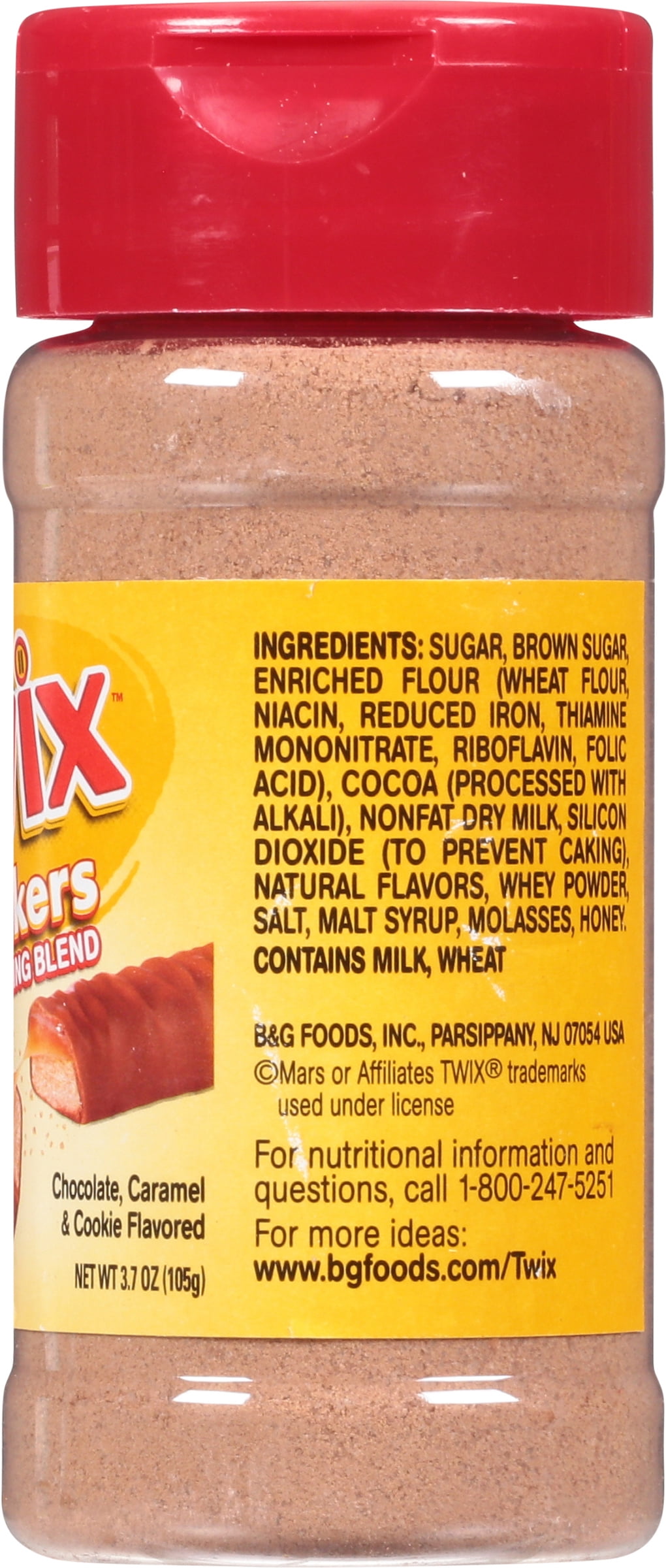 Twix Shakers Seasoning Blend - Chocolate, Caramel & Cookie 3.7 oz