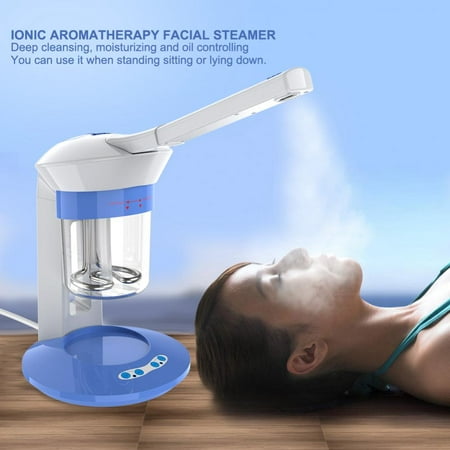 Yosoo Facial Steamer Portable Ion Vapour Ozone Steamer Face Care Home Use Aromatherapy Humidifier US, Hot Steamer,Facial