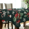 thumbnail image 5 of Yayeee Tablecloths 54" x 54" Rectangle Wrinkle Resistant Party Table Cover, Green Christmas, 5 of 8