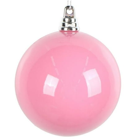 Vickerman MT250359W 3 in. Hot Pink Enamel Ball Ornament - 12 per Bag