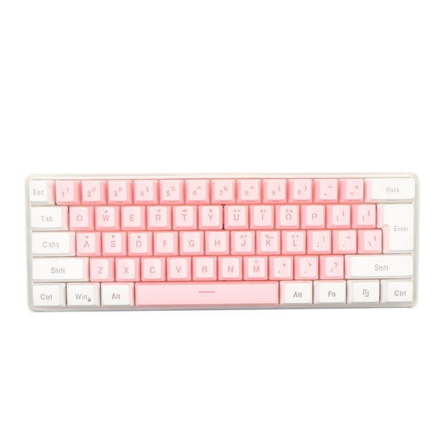 60% Wired Gaming Keyboard, RGB Backlit Mini Keyboard, Imitated Mechanical Technique Compact 61 Keys Keyboard For Gaming Typing