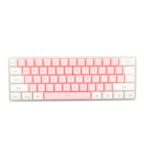 60% Wired Gaming Keyboard, RGB Mini Keyboard, Imitated Mechanical Technique Compact 61 Keys Keyboard for Gamer Typist