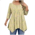 thumbnail image 1 of T-Shirts pour Femmes Taille Standard Hauts Décontractés pour Femmes Usage Quotidien Fête, 1 of 5