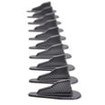 thumbnail image 7 of Ikon Motorsports Compatible with Universal Spoiler V Style Generator Adhesive Shark Fin EVO Style 10Pcs Carbon PP, 7 of 7