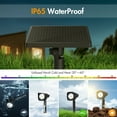 thumbnail image 4 of Quntis 4-in-1  Solar Spot Lights Outdoor, Solar Landscape Lighting Dusk to Dawn, IP65 Waterproof Outdoor Solar Lights for Yard Garden Lawn Plant Tree Path Warm White, 4 of 9