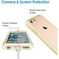 thumbnail image 4 of Case for iPhone 6 and iPhone 6s, Shock-Absorption Bumper Cover, Anti-Scratch Clear Back, Gold, 4 of 6