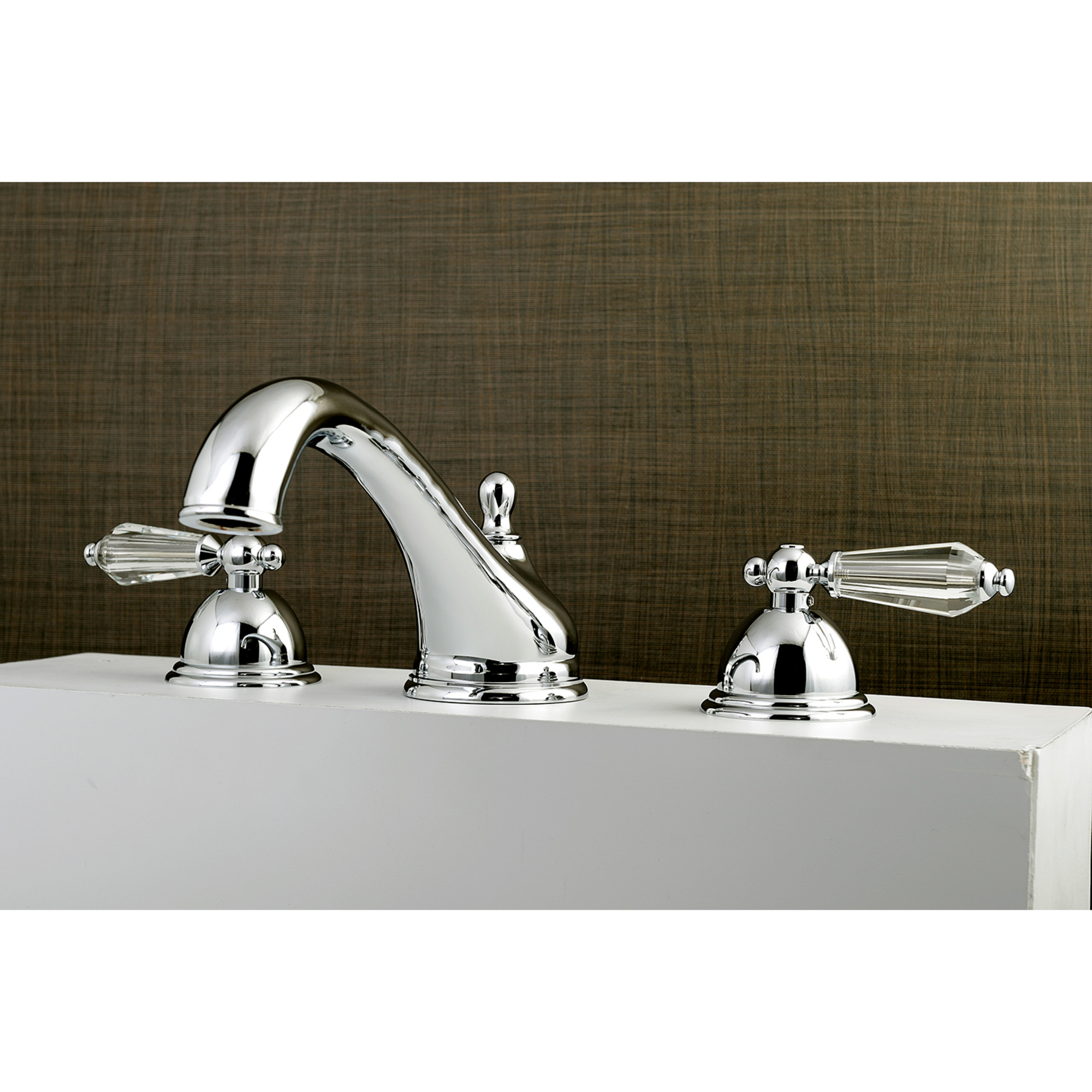 Kingston Brass KS3351WLL Wilshire Two-Handle Deck Mount Roman Tub Faucet, Polished Chrome