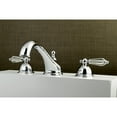 thumbnail image 2 of Kingston Brass KS3351WLL Wilshire Two-Handle Deck Mount Roman Tub Faucet, Polished Chrome, 2 of 6