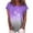 #7-Purple, variant on Pntutb Womens Tshirts,Woman Fashion Short Sleeve Floral Print O-Neck Casual Tops Tshirt Blouse