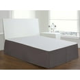 thumbnail image 2 of Luxury Hotel Microfiber Tailored Style Bed Skirt with Classic 14 Inch Drop Length, Twin XL, Gray, 2 of 6