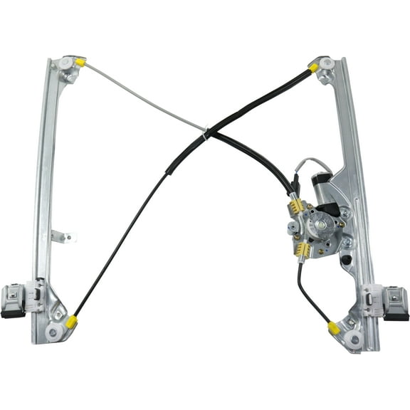 Window Regulator Compatible For 2000-2006 Chevrolet Tahoe 2001-2006 GMC Sierra 2500 HD Front, Left Driver Power With Motor