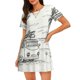 thumbnail image 1 of Disketp Summer Vacation Scene With Camping Van para Camisón Corto de Manga Corta para Mujeres, Camisón Cómodo con Escote Redondo, Bonito y Confortable, 1 of 6