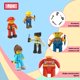 thumbnail image 5 of Figuras de acción con mosaicos magnéticos, personajes de PicassoTiles City, 5 of 8