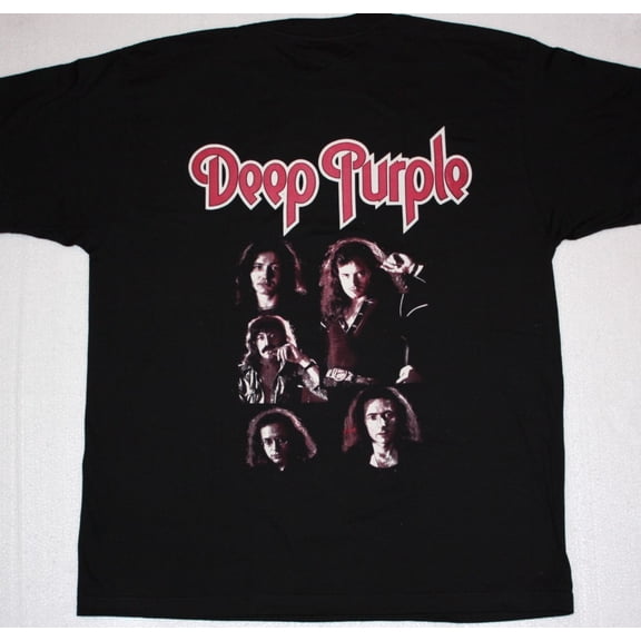 Deep Purple Band Legend Men T-shirt Black Cotton Tee Sizes S to 234XL