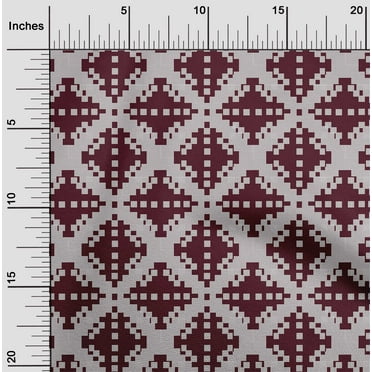 oneOone Organic Cotton Poplin Twill Fabric Check Kasuri Fabric Prints By Yard 42 Inch Wide