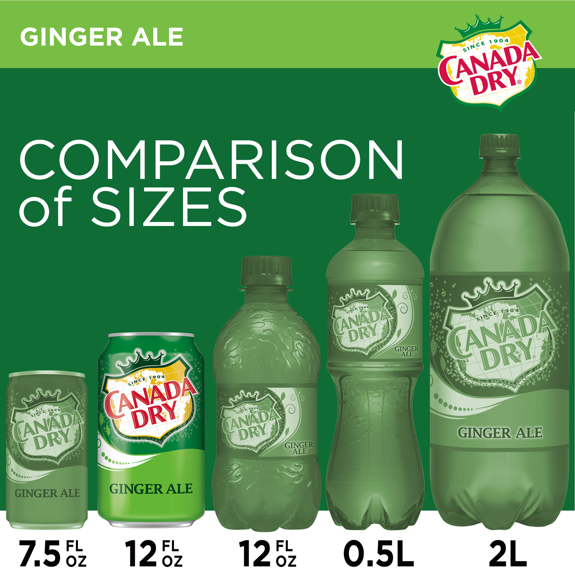 Canada Dry Caffeine Free Ginger Ale Soda Pop, 8 fl oz, 6 Pack Cans - image 4 of 9