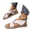 sandals 136#White, variant on WAYUTE Women's Sandals Slip On Beach Soft Sole Sandals Lightweight Flat Open Toe Elastic Strap Walking Shoes Trendy Casual Summer