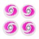 thumbnail image 1 of 4 Piezas Iluminan Ruedas De Patines En Línea, Ruedas De Patines De De Núcleo Para Exteriores, PU, ​​, Alto Rendimiento 76mm Rosa Macarena Rueda de patines de ruedas iluminados, 1 of 8