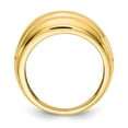 thumbnail image 2 of 14K Yellow Gold Ring Band Fashion Polished Scalloped Dome, Size 6, 2 of 5