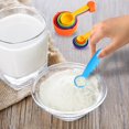thumbnail image 2 of 5-in-1 Colorful Plastic Measuring Spoons Set – Tea, Flour, Coffee, Sugar, Spices Kitchen Utensils for Cooking & Baking (Random Color), 2 of 6