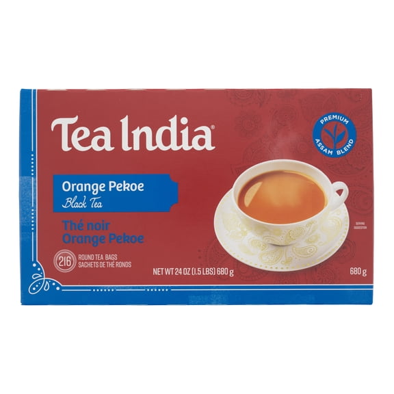 Tea India Orange Pekoe Black Tea, 216 Sachets, 24 oz Box