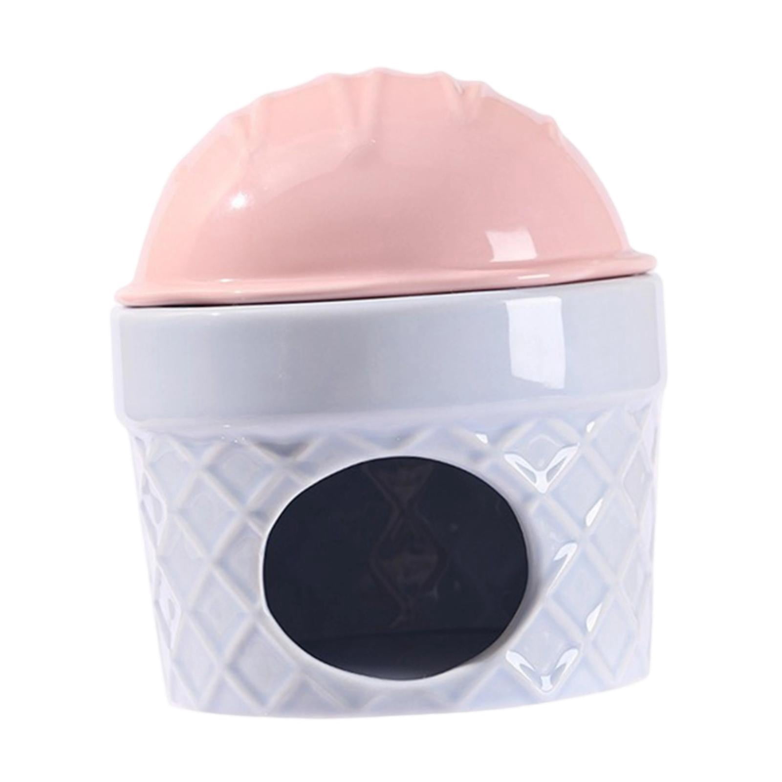 oshhni Ceramic Hamster Nest Hamster Habitats for Dwarf Hamster Ferret Small Animals Pink
