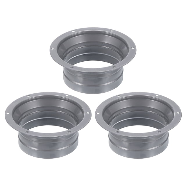 Uxcell Bride de Connecteur de Conduit 4 Pouces Bride de Tuyau Droite Ronde Conduit de Ventilation, 3 Pcs
