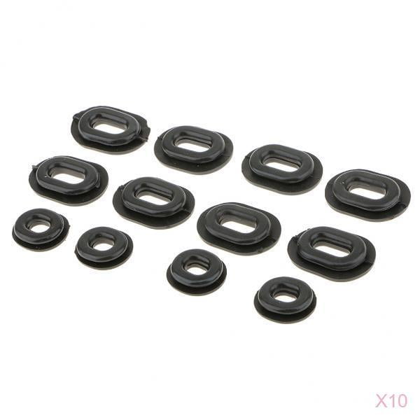 Arandelas Negras de Goma Zulema para cubierta Lateral de motocicleta CG125