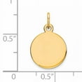 thumbnail image 3 of Sterling Silver GP Engraveable Round Polished Disc Charm QM497G/35, 3 of 4