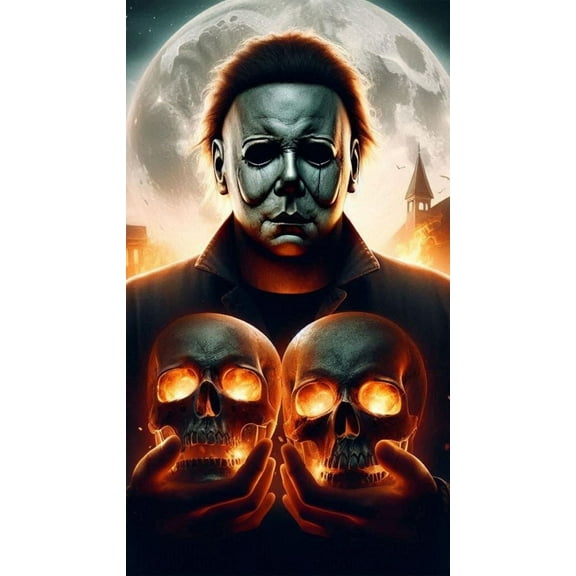 Horror Movie Halloween Diamond Painting Kits for Adults, Diamond Art Kits for Adults Beginners 12x16 in