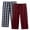 Red Plaid+blue Plaid, variant on Ekouaer 2 Pack Mens Pajama Pants Long Pjs Bottoms Soft Sleepwear Bottoms with Pockets Drawstring All-match Lounge Pants