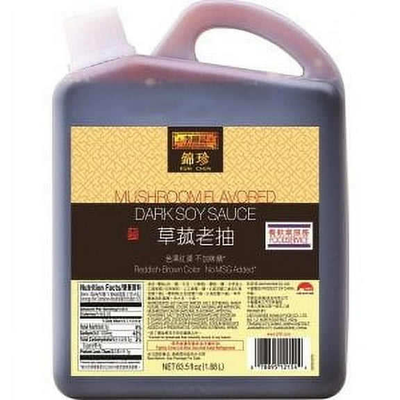 Lee Kum Kee LKK Mushroom Flavored Dark Soy Sauce | 63.5 Oz (Pack of 1)