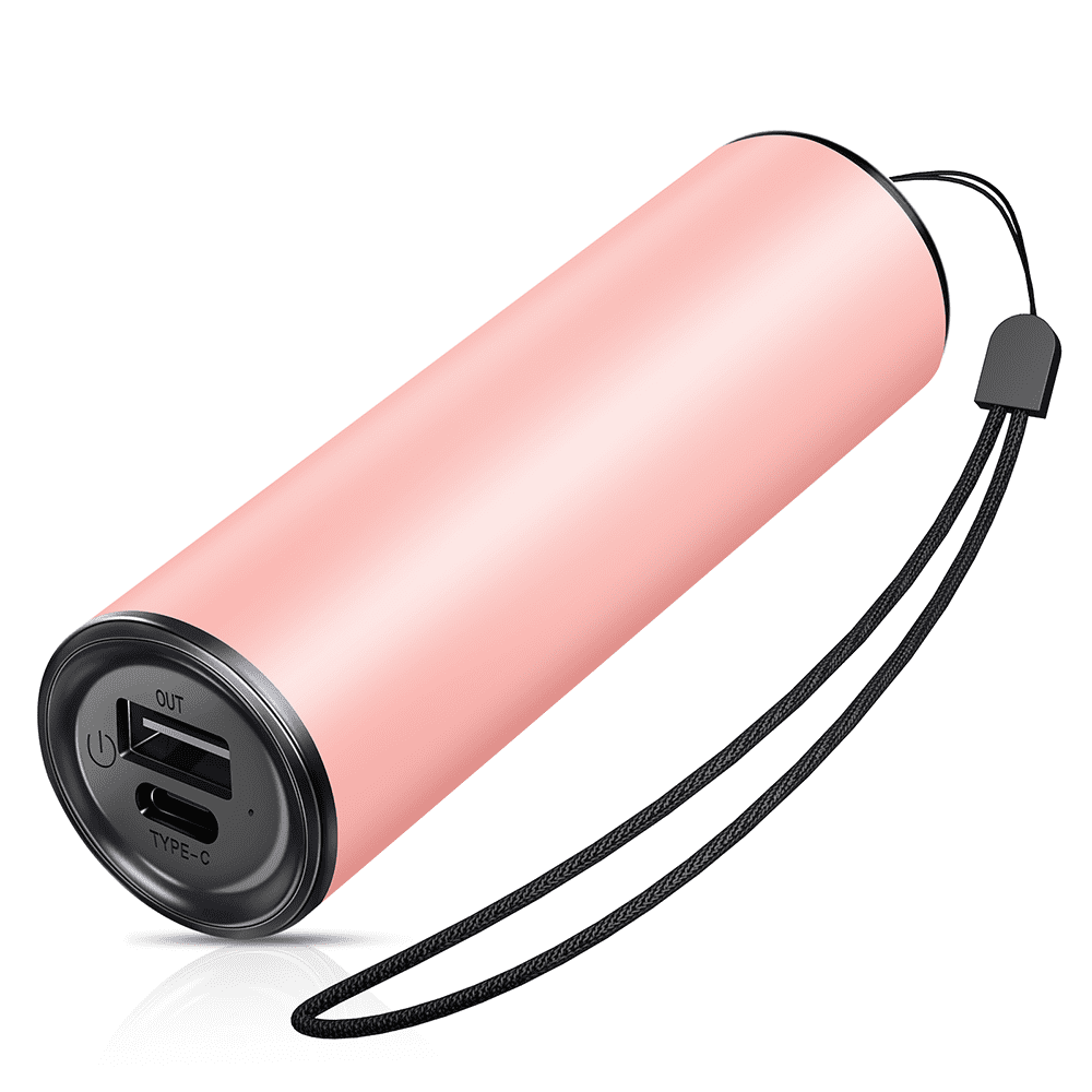 SkyGenius Electric Hand Warmer USB Rechargeable Pocket Warmer Power Bank, Pink