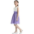thumbnail image 4 of Haitryli Flower Girls Wedding Bridesmaid Dress Kids Evening Elegant Chiffon Dressees Party Ball Gown Lavender 12, 4 of 7