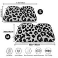 thumbnail image 3 of Picia Similar To Leopard Print Curved Windshield Sunshade Accordion Folding Style Auto Shade for Car Truck SUV Van Blocks UV Ray Sun Visor Protector -Medium, 3 of 7