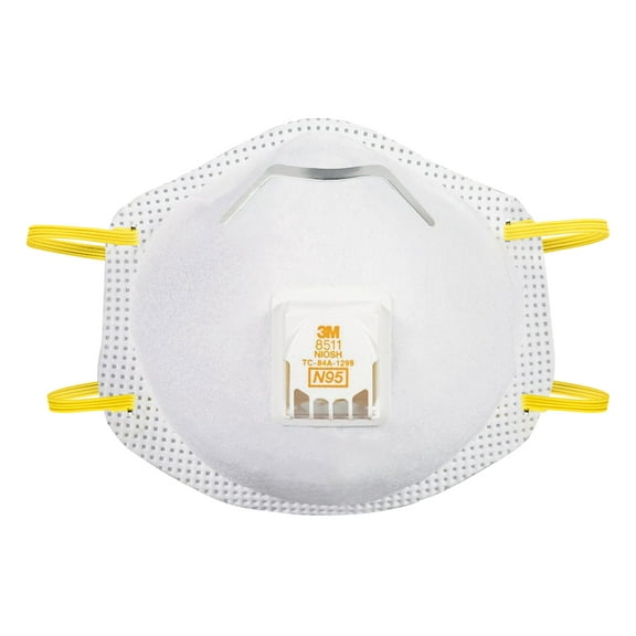 3M™ Cool Flow™ Valve Respirator 8511, N95, White, 10 Masks